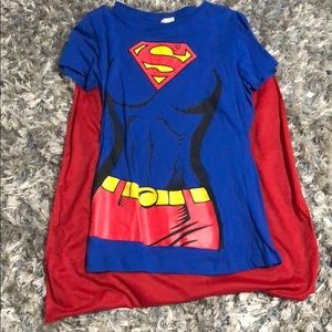 Superwomen T-Shirt With Red Cape